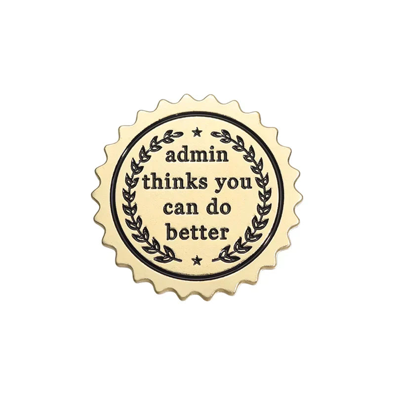 Custom Enamel Pins Lapel Badges Funny Jewelry Gift