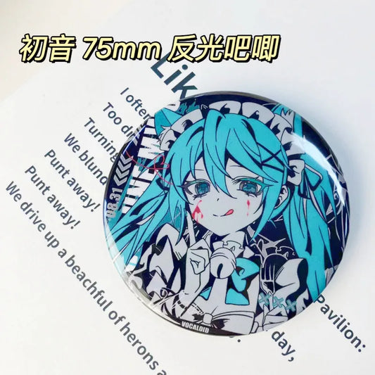 Hatsune Miku Kawaii Brooch Anime Accessory Collectible Gift