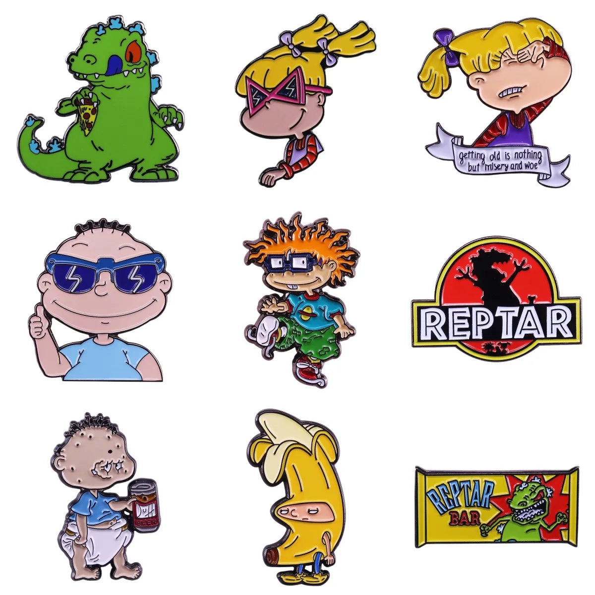 Enamel Lapel Pins Cartoon Brooch Dinosaur Jewelry Gifts