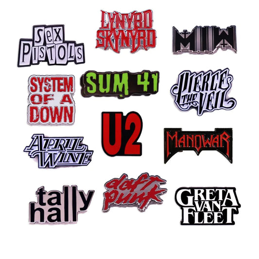 Rock Band Enamel Pin Punk Metal Badge Jewelry Gift Accessories