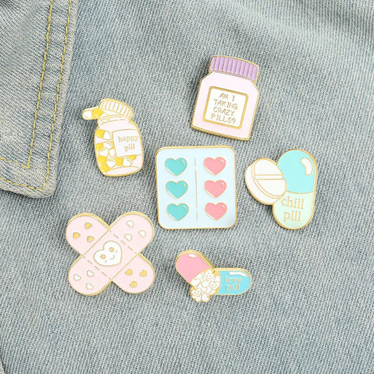 Band Aid Capsule Brooches Bags Hats Leather Jackets Accessories Jewelry