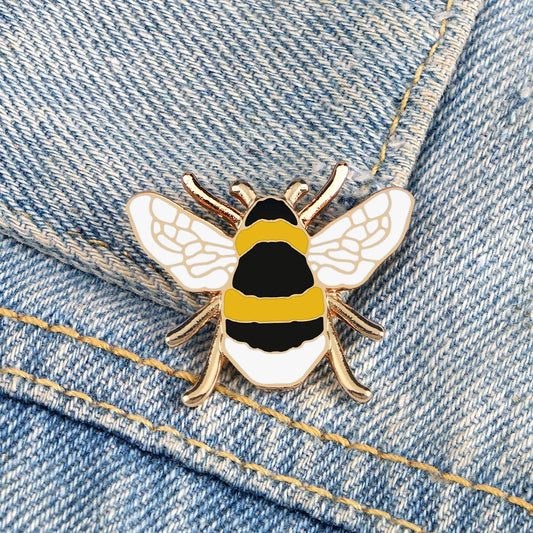 Cute Honey Bee Enamel Pin - Cartoon Insect Brooch for Kids & Friends