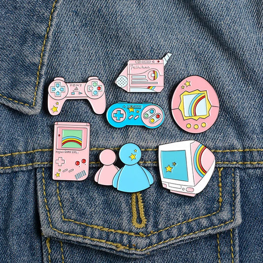 Lovers' Rainbow Enamel Pin Plague Doctor Heart Brooch Badge Lapel Denim Shirt