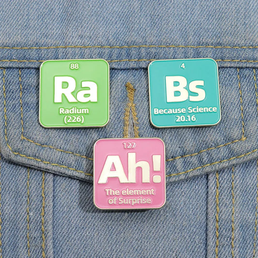 Dopamine Element Breast Needle Pin Brooch Denim Bag Jewelry Accessory