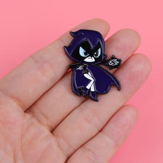 Cartoon Superpower Enamel Pins Brooches for Boys Clothing Backpack Lapel Badges Jewelry Gifts