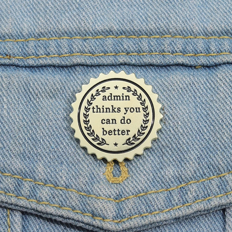 Custom Enamel Pins Lapel Badges Funny Jewelry Gift