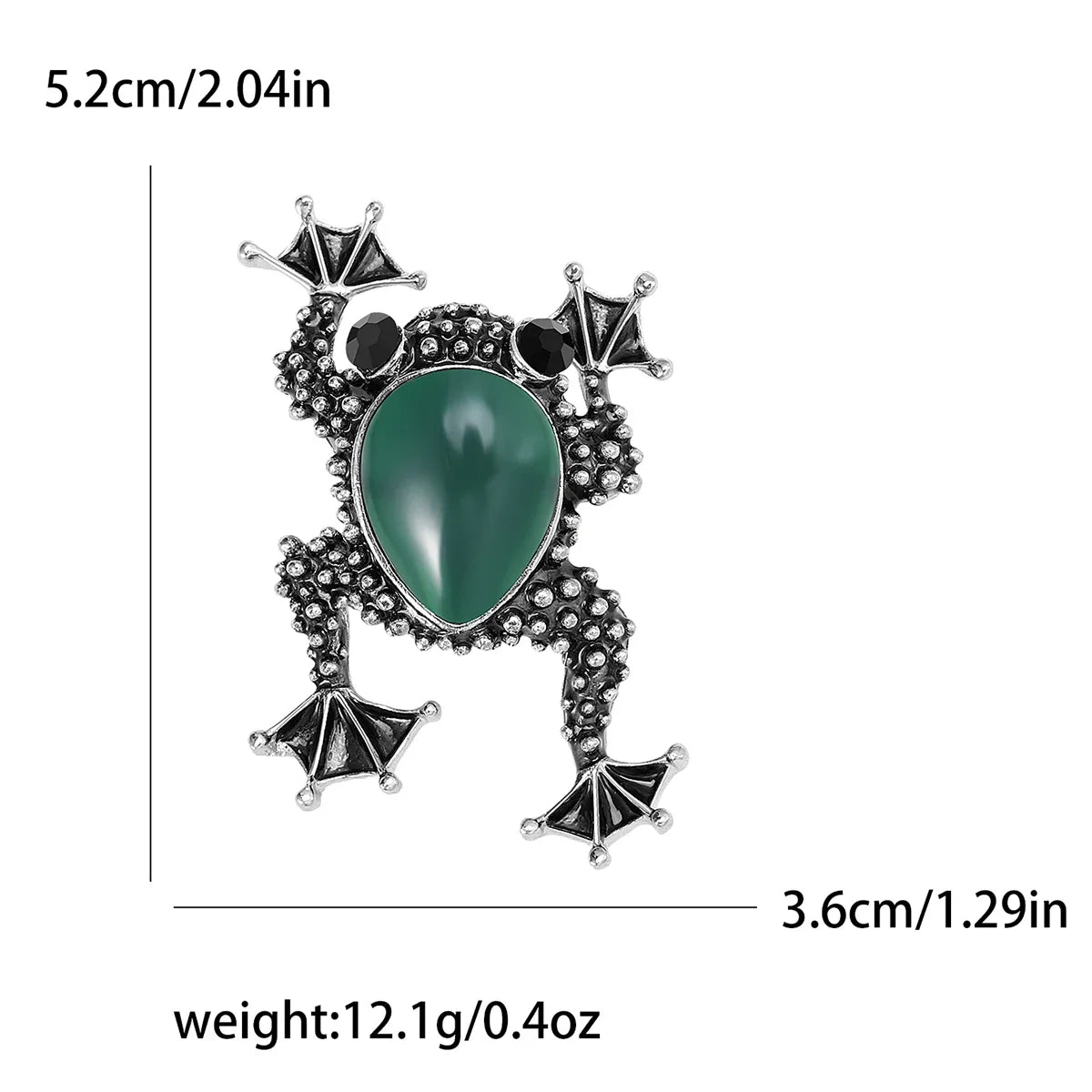 Rhinestone Frog Brooch Pin Jewelry Accessories