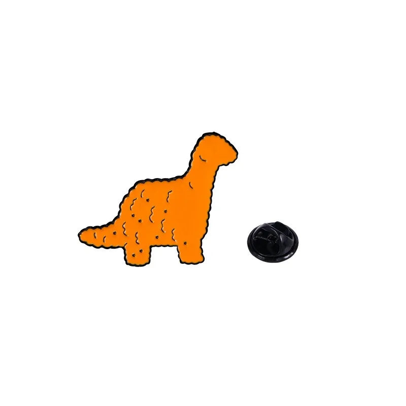Dinosaur Brooch Enamel Alloy Badge Accessories