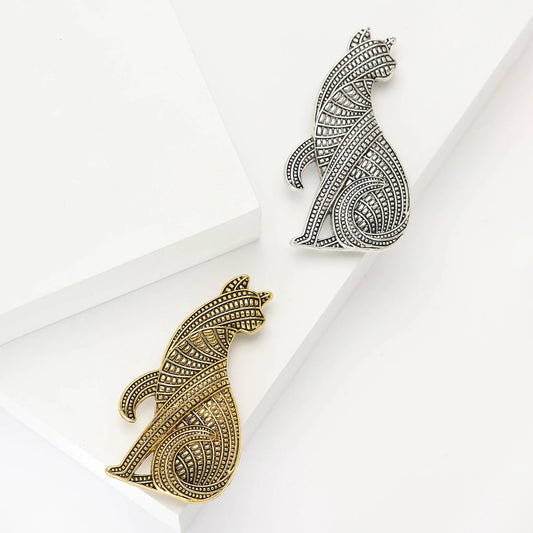 Enamel Persian Cat Brooch Pin Jewelry Accessories