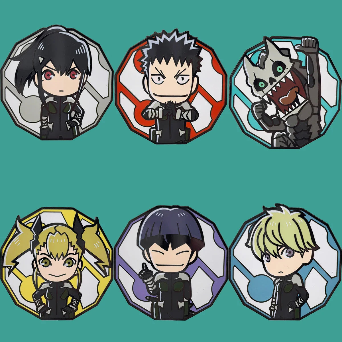 Monster 8 Anime Enamel Pins Brooches Backpack Lapel Badges Jewelry Gifts