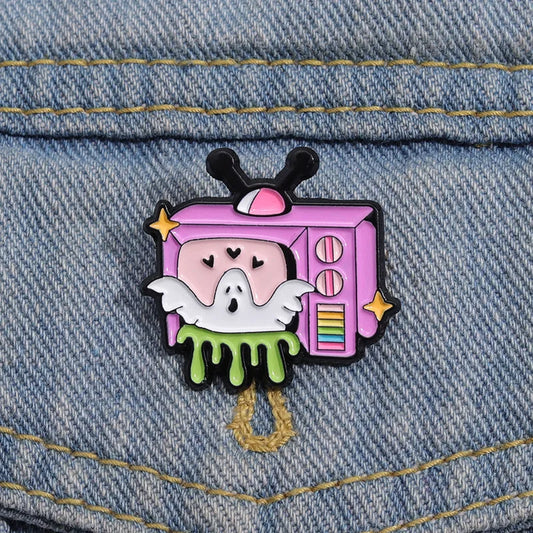 Cute Boo Halloween Enamel Pins Gothic Lapel Badge Jewelry Gifts