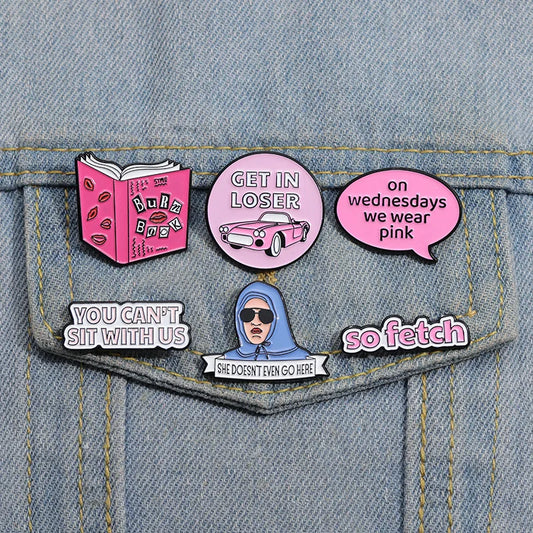 Girls Cartoon Enamel Pins Burn Book Brooch Lapel Badge Jewelry Gift Wholesale