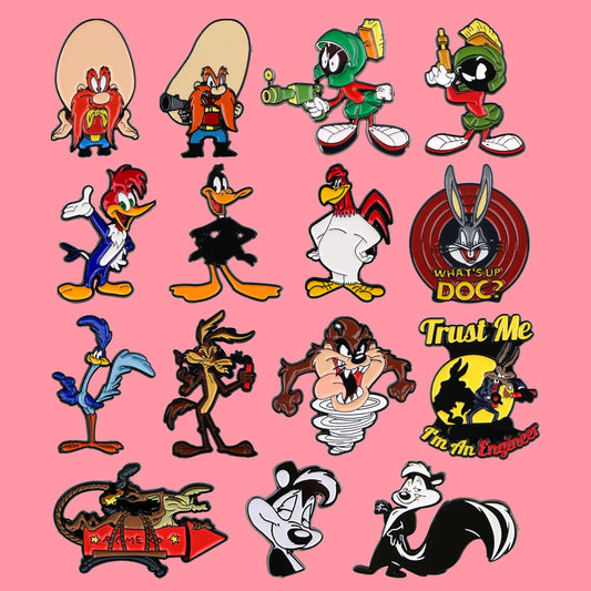Cartoon Rabbit Enamel Lapel Pins Brooches Badges Kids Accessories