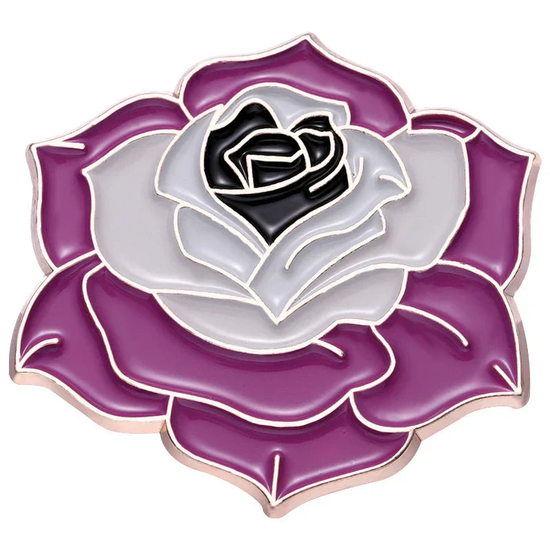 LGBT Rainbow Rose Enamel Pins Lapel Badges Jewelry Gift