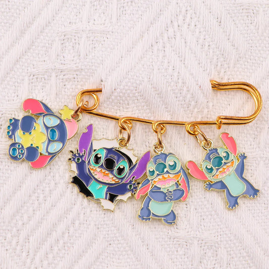Kawaii Monster Enamel Pin Brooch for Backpacks and Clothes Jewelry Gifts