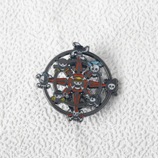Anime Pirate Enamel Pin - Backpack, Jeans, Badge, Jewelry Gift
