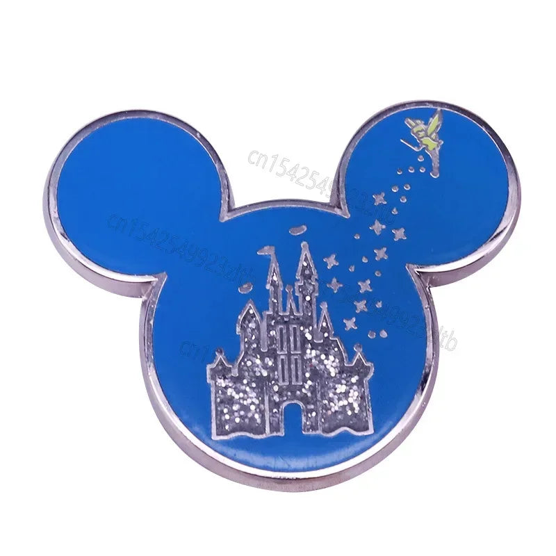 Disney Cartoon Enamel Pin: Mickey, Pooh, Chip, Stitch Brooch for Backpack Decoration