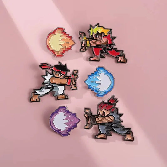 Personalized Arcade Game Pixel Emblem Metal Accessories