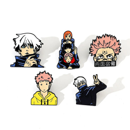 Anime Itadori Yuji Enamel Pin Set - Brooch Badge Jewelry for Clothing & Backpacks