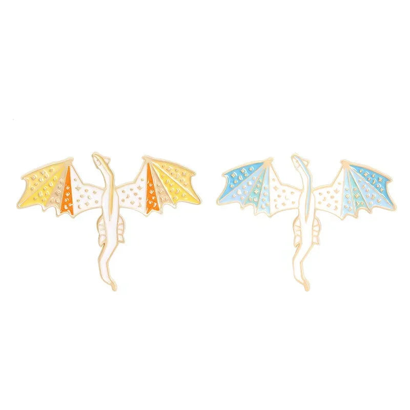 Funny Dragon Enamel Pins Anime Dinosaur Brooch Lapel Pin Fashion Accessory