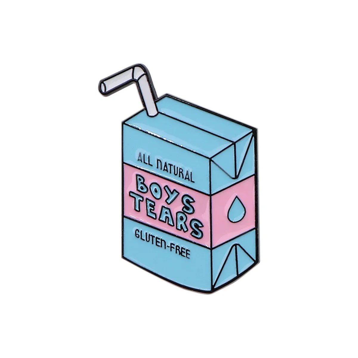 Cartoon Milk Enamel Pins Brooch Lapel Badges Fashion Accessories Gifts