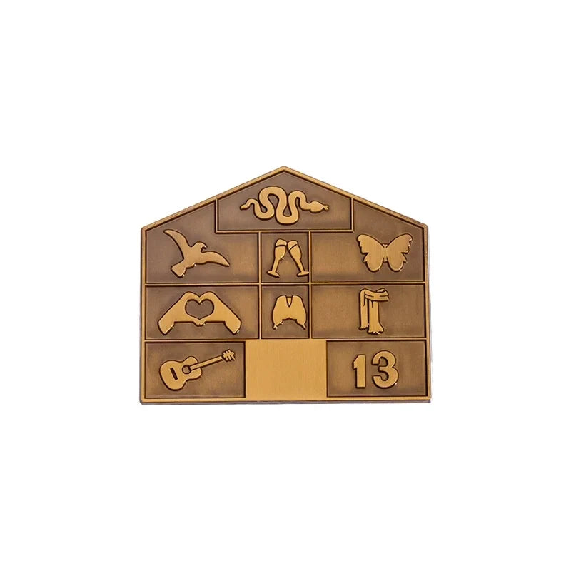 Creative Geometry Guitar Enamel Pins Punk Brooches Lapel Badges Music Gift Accessories