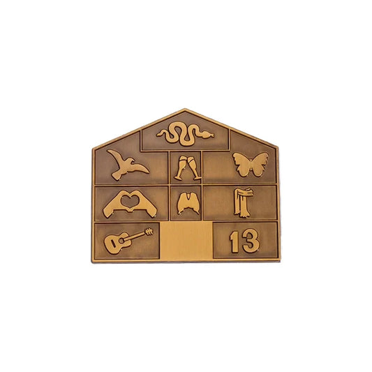 Creative Geometry Guitar Enamel Pins Punk Brooches Lapel Badges Music Gift Accessories