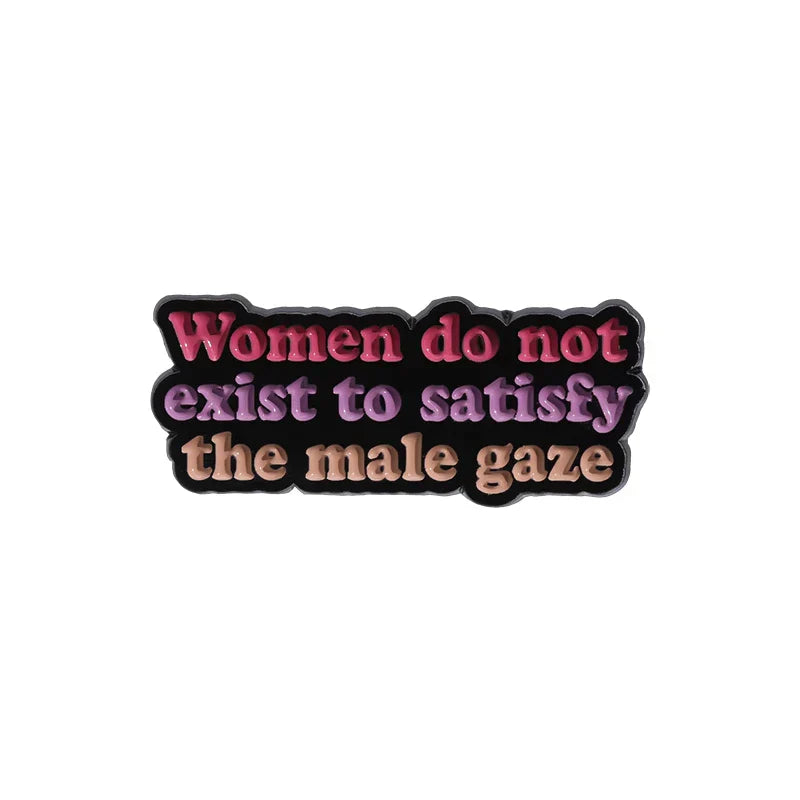 Feminism All Genders Enamel Pin Brooch Badge Jewelry Gift