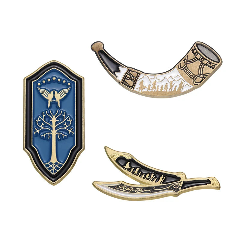 Fantasy Novel Enamel Pins Brooches Lapel Badges Jewelry Gift for Fans