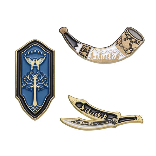 Fantasy Novel Enamel Pins Brooches Lapel Badges Jewelry Gift for Fans