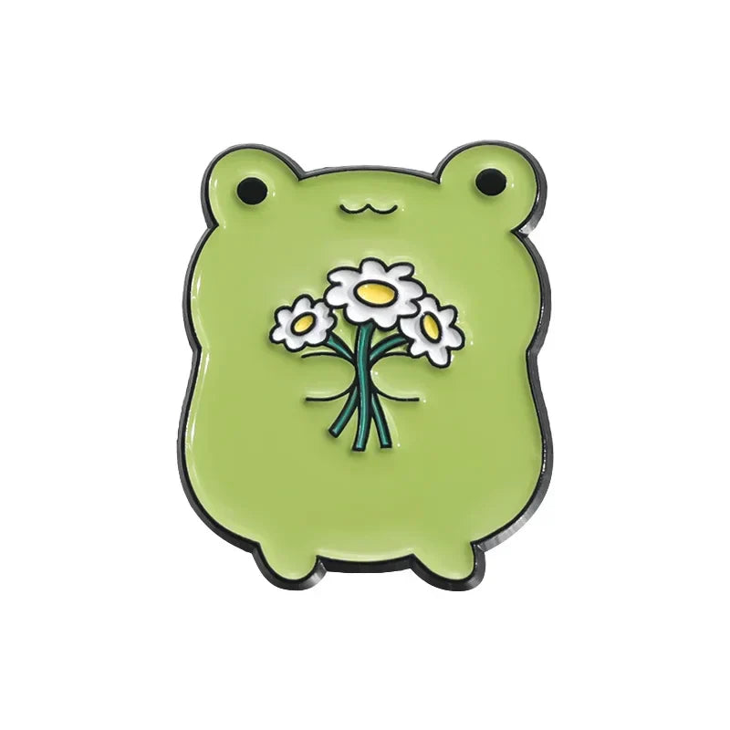 Kawaii Animal Enamel Pins: Rabbit, Frog, Doctor Dog Brooches - Cute Lapel Badges Jewelry Gift