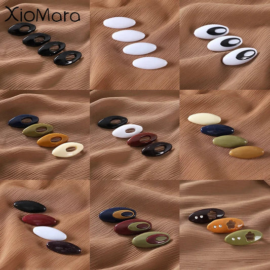 Multicolor Hijab Scarf Pins with Oval Rhinestones Safety Accessories
