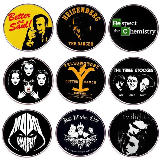 Breaking Bad Anime Lapel Pins Brooch Rune Logo Enamel Badge Hoodie Backpack Hat Decor
