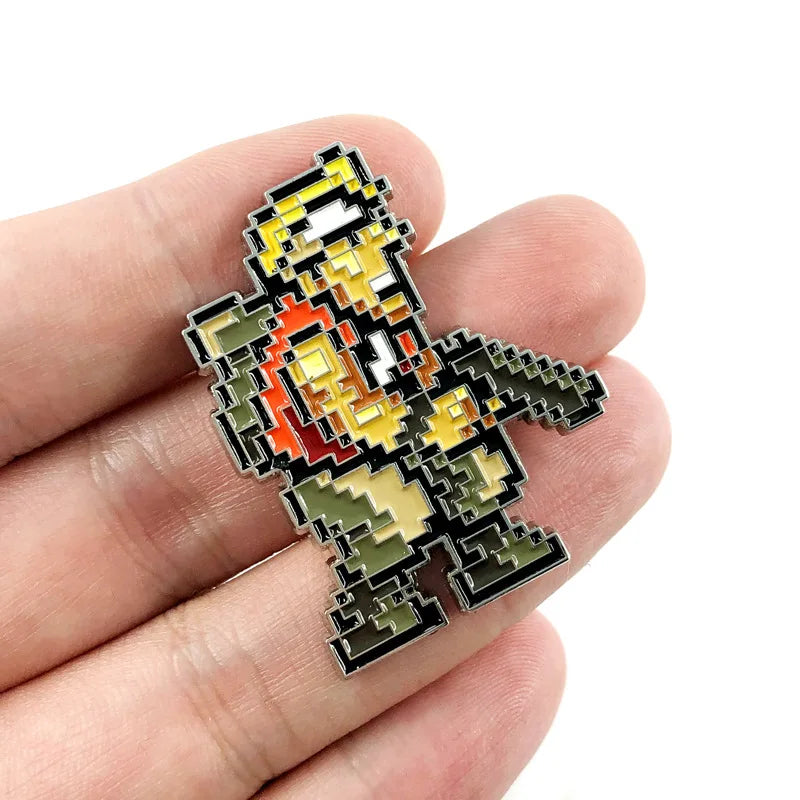 Enamel Brooch Childhood Games Pins Backpack Lapel Badges Jewelry Gifts