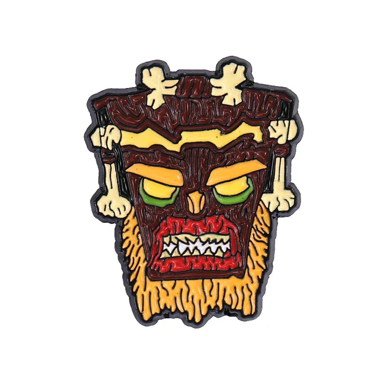 Anime Wolf Enamel Pin Badge Punk Metal Lapel Brooch Jewelry Gifts