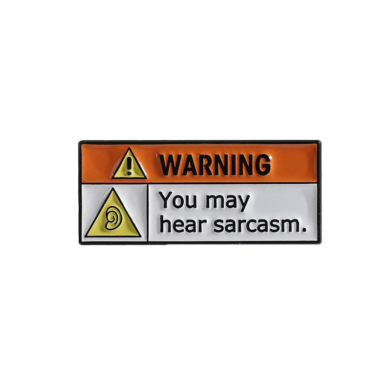 Sarcasm Enamel Pins - My Level Depends On Your Stupidity Brooch Lapel Badge Jewelry Gift