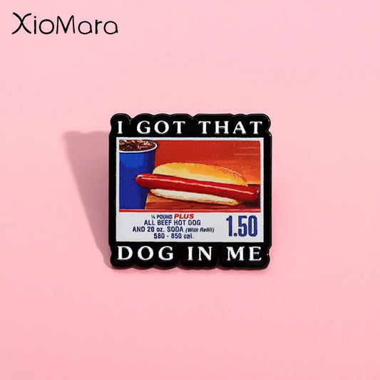 Dog Meme Enamel Pin Funny Metal Brooch Lapel Badge Jewelry Gift