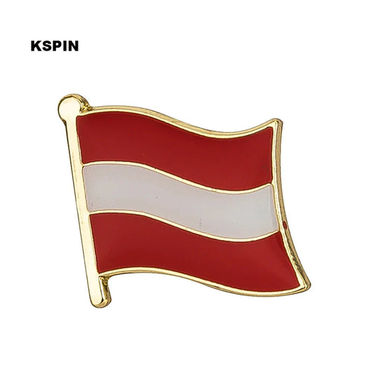 Austria Flag Metal Pin Badge Rozet Makara Replica Coins KS-0019