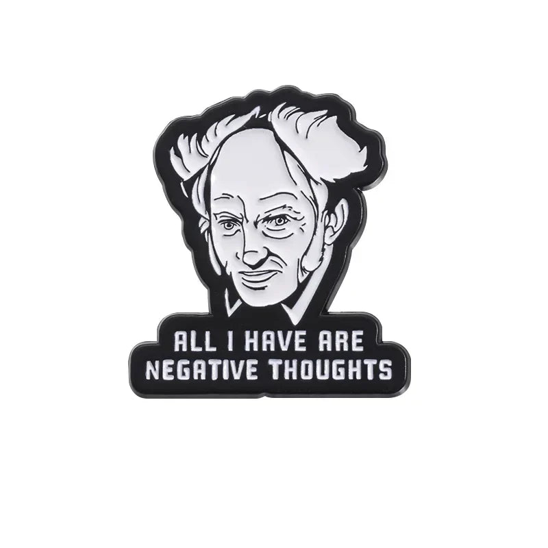 Unexamined Life Philosophy Enamel Pin Proverb Lapel Badge