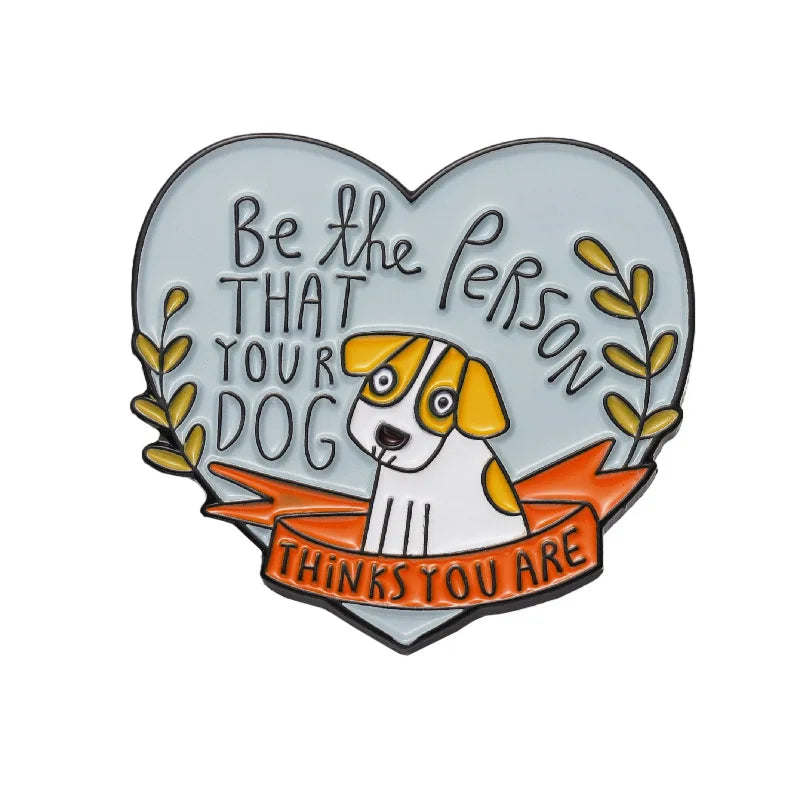 Dog Enamel Brooches Cartoon Pins Backpack Badges Jewelry Gifts
