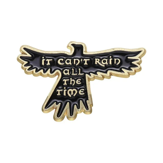 Black Crow Enamel Pin Punk Jewelry Badge Lapel Backpack Halloween