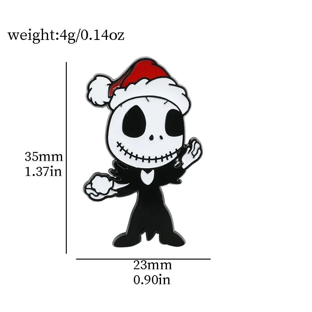 Nightmare Before Christmas Enamel Pin: Sally, Jack Skellington, Oogie Boogie Brooch