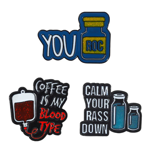 Coffee Enamel Pin Badge Lapel Jewelry Gift