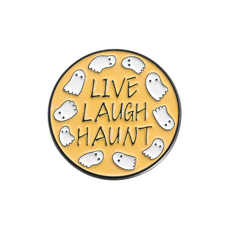 Halloween Ghost Enamel Pin Boo Squad Brooch Lapel Badge Gift