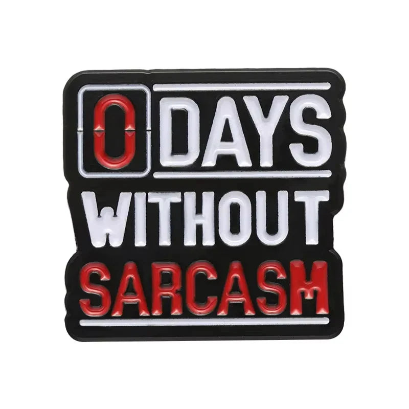 Sarcastic Enamel Pin Brooch Funny Cartoon Lapel Badge Gift