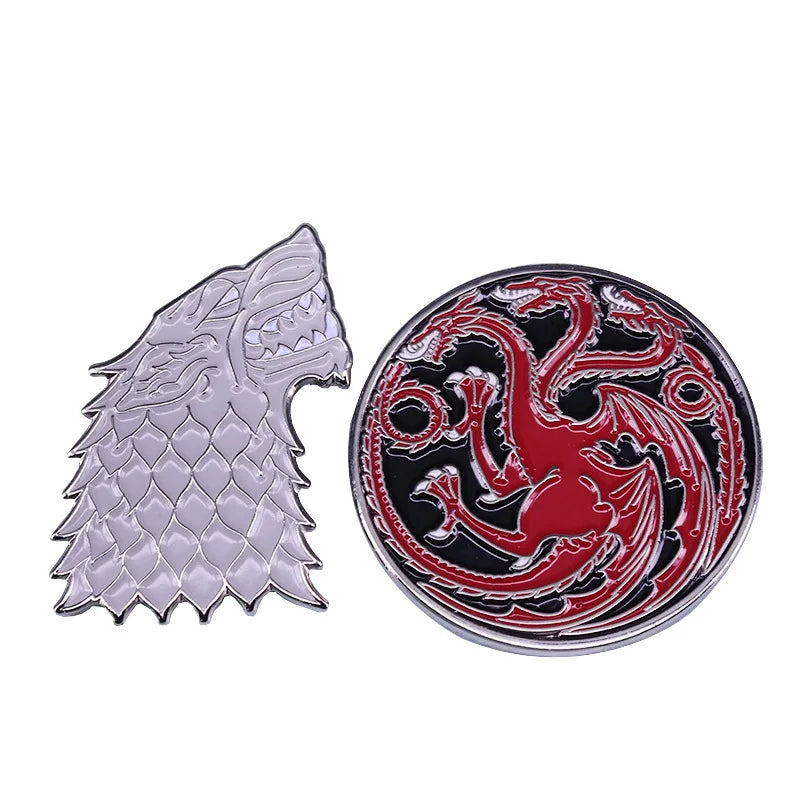 Thrones Feminist Cat Enamel Pins Brooches Lapel Bag Gifts Wholesale