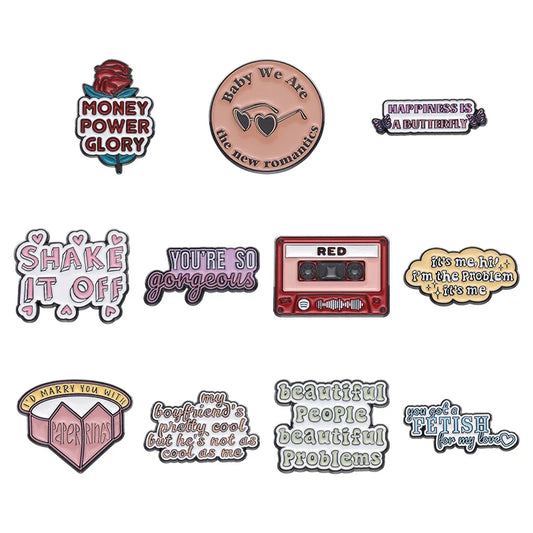 Custom Enamel Pin Badge - "We Are The New Romantics" Lapel Accessory for Backpack or Hat Wholesale