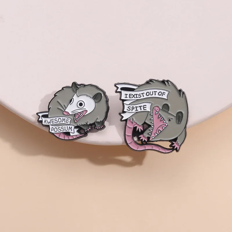 Fierce Mouse Enamel Pin Hot Air Balloon Brooch Badge Fashion Jewelry Gift