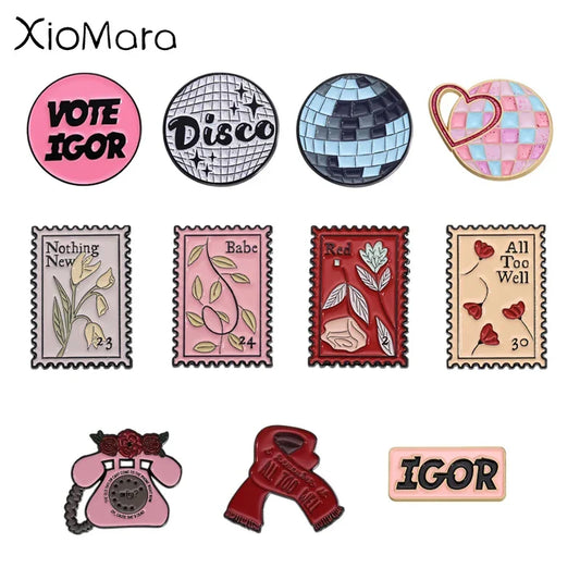 Rap Album Enamel Pin Punk Rock Brooch Lapel Backpack Badge Fan Jewelry Gift Accessories