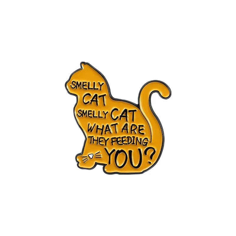 Friends TV Show Cat Sofa Metal Brooch Badge